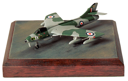 Hawker Hunter F6A 1/144 scale pewter limited edition aircraft model as flown by 26 Squadron RAF. Handmade by Staples and Vine Ltd.